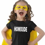 Fashion, accesorii si bijuterii - Copii - Imbracaminte copii - Tricouri copii - Tricou Copii Fete Playboi Carti Homixide, negru, marime S Copii - Infinity.ro