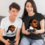 Fashion, accesorii si bijuterii - Copii - Imbracaminte copii - Tricouri copii - Tricou Copii Baieti Future Rapper Trap Music, negru, marime L Copii - Infinity.ro
