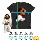 Fashion, accesorii si bijuterii - Copii - Imbracaminte copii - Tricouri copii - Tricou Copii Baieti Future Rapper Trap Music, negru, marime L Copii - Infinity.ro