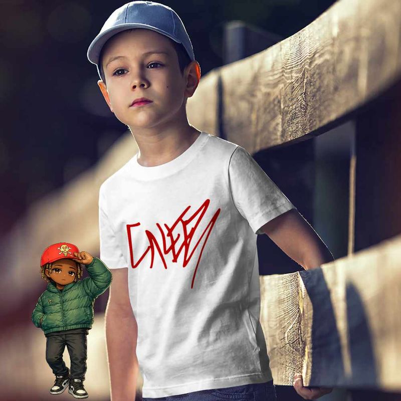 Fashion, accesorii si bijuterii - Copii - Imbracaminte copii - Tricouri copii - Tricou Copii Baieti Don Toliver Caleb Trap Hip-Hop Music, alb, marime M Copii - Infinity.ro