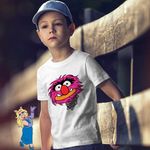 Fashion, accesorii si bijuterii - Copii - Imbracaminte copii - Tricouri copii - Tricou Copii Baieti The Muppets Animal, alb, marime L Copii - Infinity.ro