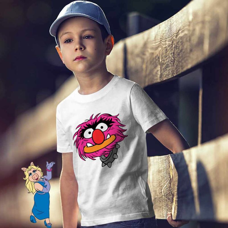 Fashion, accesorii si bijuterii - Copii - Imbracaminte copii - Tricouri copii - Tricou Copii Baieti The Muppets Animal, alb, marime L Copii - Infinity.ro