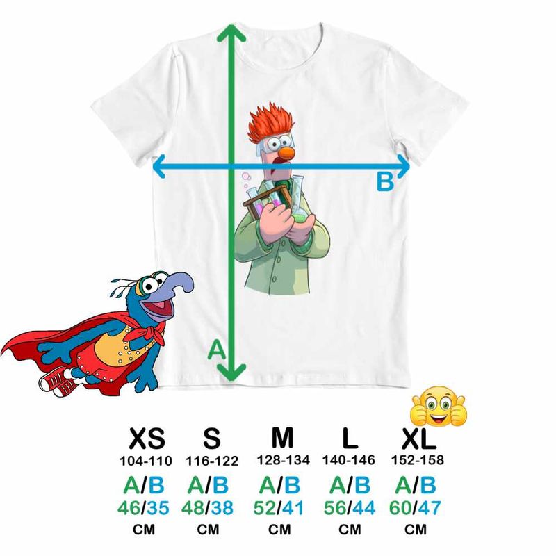 Fashion, accesorii si bijuterii - Copii - Imbracaminte copii - Tricouri copii - Tricou Copii Fete The Muppets Beaker, alb, marime XS Copii - Infinity.ro