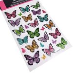 Casa si Gradina - Decoratiuni - Stickere decorative - Autocolante Fluturi cu Efect Holografic, Set 26 buc - Infinity.ro
