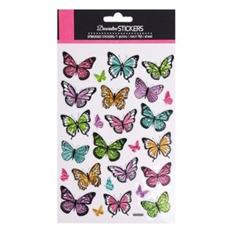 Casa si Gradina - Decoratiuni - Stickere decorative - Autocolante Fluturi cu Efect Holografic, Set 26 buc - Infinity.ro