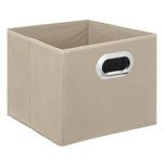 Casa si Gradina - Mobilier - Organizare si depozitare - Cutii depozitare - Cutie de depozitare din material textil, 15x15x15 cm, Bej - Infinity.ro