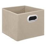 Casa si Gradina - Mobilier - Organizare si depozitare - Cutii depozitare - Cutie de depozitare din material textil, 15x15x15 cm, Bej - Infinity.ro