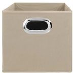 Casa si Gradina - Mobilier - Organizare si depozitare - Cutii depozitare - Cutie de depozitare din material textil, 15x15x15 cm, Bej - Infinity.ro