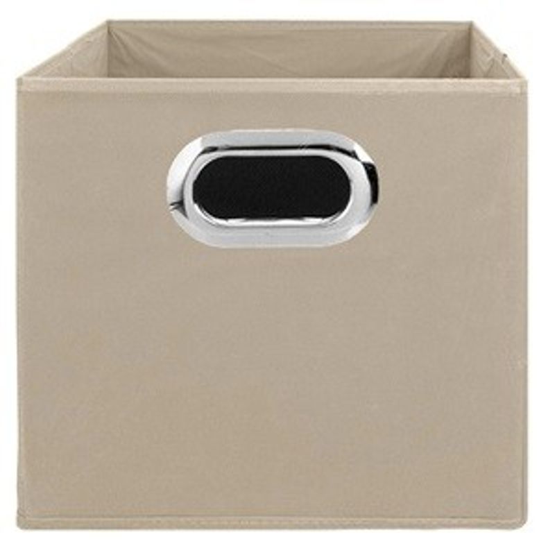Casa si Gradina - Mobilier - Organizare si depozitare - Cutii depozitare - Cutie de depozitare din material textil, 15x15x15 cm, Bej - Infinity.ro