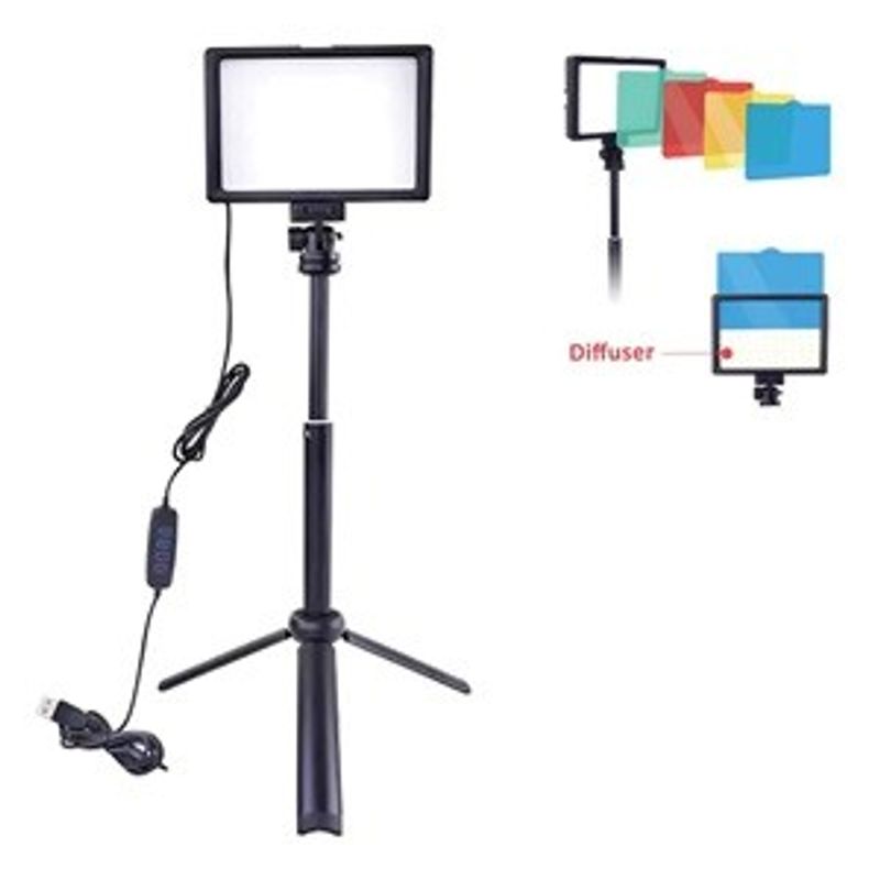 TV, Audio-Video si Foto - Videoproiectoare si accesorii - Ecrane proiectie - Proiector LED USB cu Trepied si 4 Filtre Colorate, 19x2x13 cm - Infinity.ro