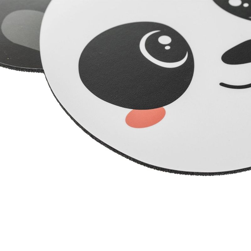 PC, gaming si accesorii - Periferice PC - Mousepad - Mousepad cu design cap de panda, 20.5x23 cm, alb, antiderapant - Infinity.ro
