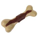 Jucarii, Copii si Bebe - Jucarii si jocuri - Jucarii bebelusi - Jucarii pentru dentitie - Jucarie pentru caini, Os cu aroma de vita, 290g, Nailon, Bej - Infinity.ro