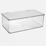 Casa si Gradina - Mobilier - Organizare si depozitare - Cutii depozitare - Cutie de Organizare din Plastic Transparent, Stivuibila, 27,5x16,8x9,4 cm - Infinity.ro