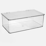 Casa si Gradina - Mobilier - Organizare si depozitare - Cutii depozitare - Cutie de Organizare din Plastic Transparent, Stivuibila, 27,5x16,8x9,4 cm - Infinity.ro