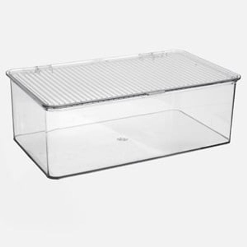 Casa si Gradina - Mobilier - Organizare si depozitare - Cutii depozitare - Cutie de Organizare din Plastic Transparent, Stivuibila, 27,5x16,8x9,4 cm - Infinity.ro