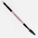 Ingrijire personala si Cosmetice - Machiaj - Aplicatoare si pensule machiaj - Pensula dubla pentru sprancene si gene, 16 cm, mov si negru - Infinity.ro