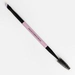 Ingrijire personala si Cosmetice - Machiaj - Aplicatoare si pensule machiaj - Pensula dubla pentru sprancene si gene, 16 cm, mov si negru - Infinity.ro