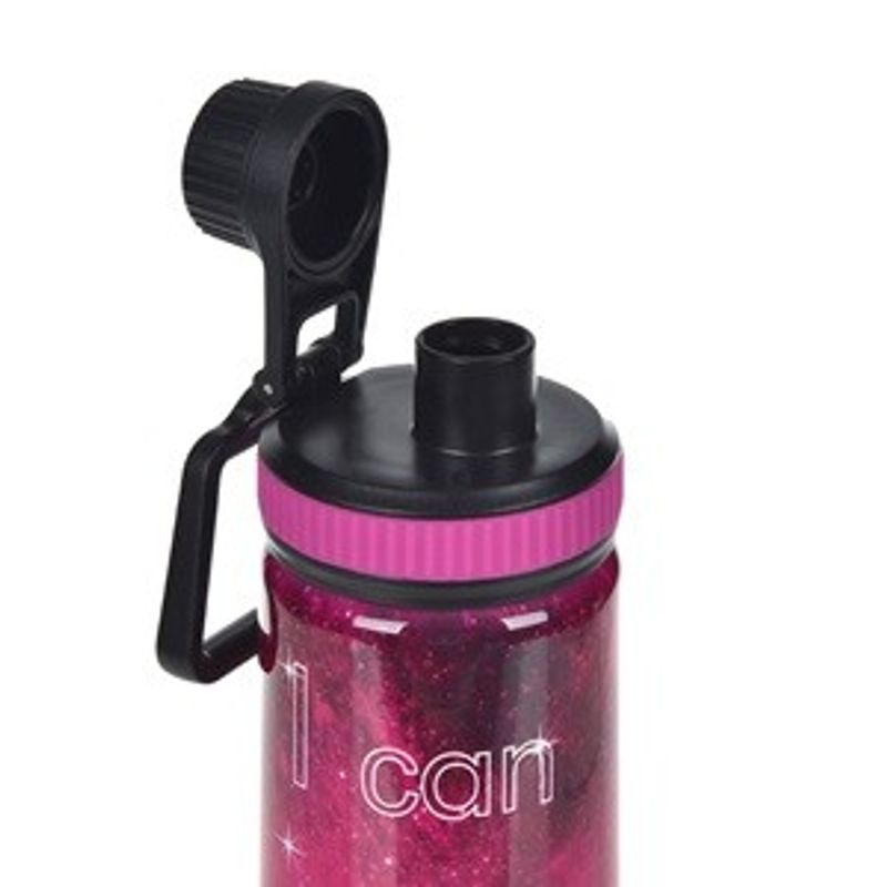 Casa si Gradina - Bucatarie si vesela - Cani si pahare - Sticle - Sticla de apa din otel inoxidabil, 700 ml, fucsia lucios, cu imprimeu motivational - Infinity.ro