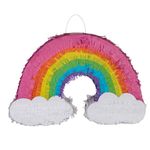 Casa si Gradina - Decoratiuni - Decoratiuni petrecere - Accesorii pentru petrecere - Pinata Curcubeu pentru Petrecere, 45x10x33cm, Multicolor - Infinity.ro