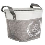 Casa si Gradina - Mobilier - Organizare si depozitare - Cutii depozitare - Cosuri de Depozitare Textile Elegante Gri Bej cu Manere - Infinity.ro