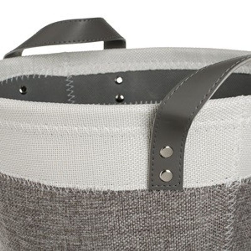 Casa si Gradina - Mobilier - Organizare si depozitare - Cutii depozitare - Cosuri de Depozitare Textile Elegante Gri Bej cu Manere - Infinity.ro