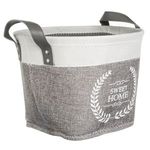 Casa si Gradina - Mobilier - Organizare si depozitare - Cutii depozitare - Cosuri de Depozitare Textile Elegante Gri Bej cu Manere - Infinity.ro