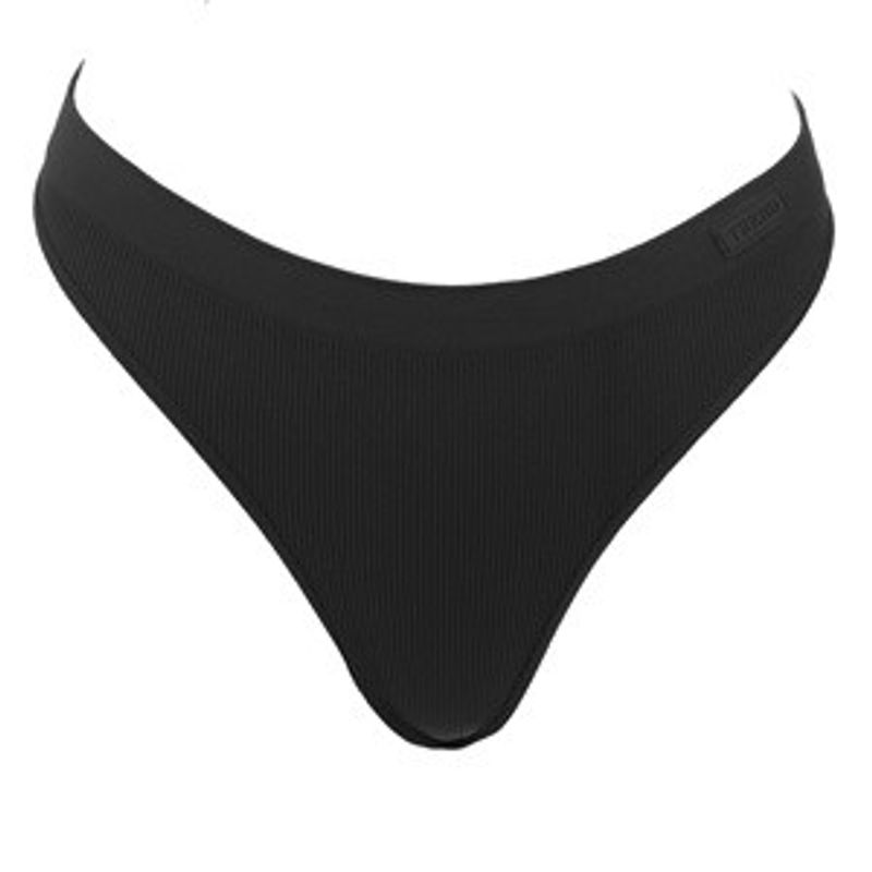 Sport si Outdoor - Camping - Cutite, bricege si accesorii - Accesorii cutite si bricege - Chiloti String Ribbed Seamless Negru cu Vinieta pentru Femei - Infinity.ro