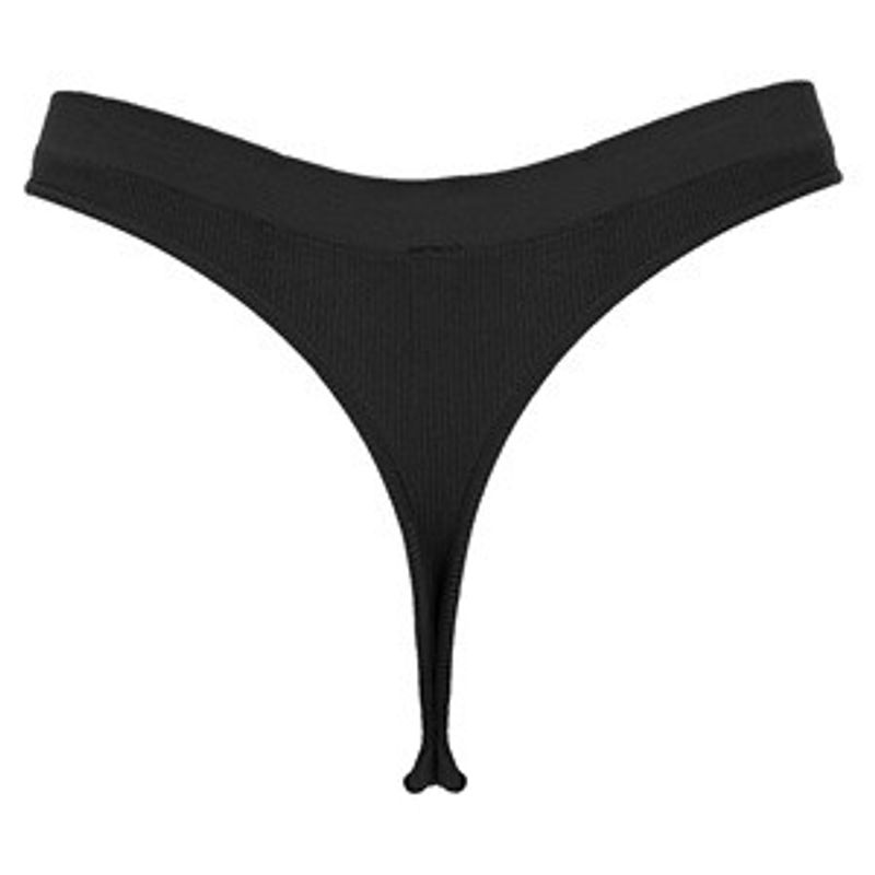 Sport si Outdoor - Camping - Cutite, bricege si accesorii - Accesorii cutite si bricege - Chiloti String Ribbed Seamless Negru cu Vinieta pentru Femei - Infinity.ro