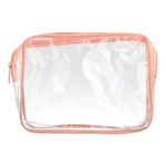 Petshop - Hrana - Hrana alte animale - Portfard Transparent Roz Nude pentru Organizarea Cosmeticei - Infinity.ro