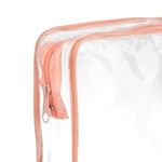 Petshop - Hrana - Hrana alte animale - Portfard Transparent Roz Nude pentru Organizarea Cosmeticei - Infinity.ro