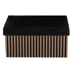 Casa si Gradina - Mobilier - Organizare si depozitare - Cutii depozitare - Set Cutii de Depozitare din Carton Pliabile Bej cu Dungi Negre - Infinity.ro