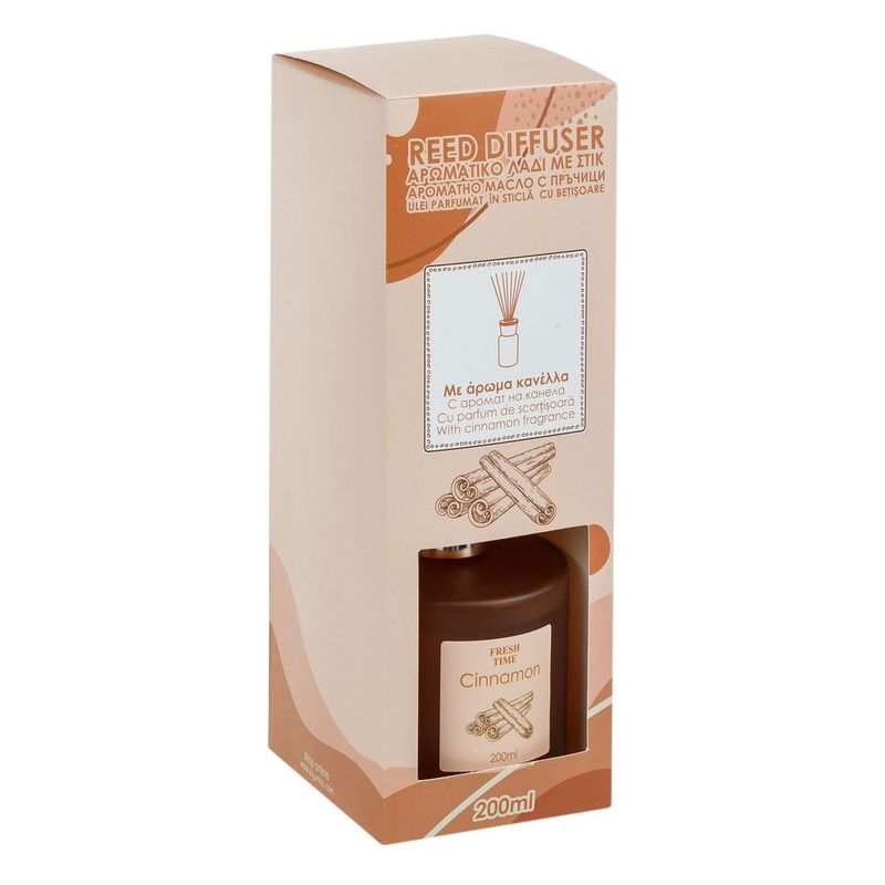 Casa si Gradina - Decoratiuni - Aromaterapie si lumanari - Odorizante camera - Odorizant de camera cu betisoare, aroma de scortisoara, 200 ml - Infinity.ro