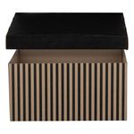 Casa si Gradina - Mobilier - Organizare si depozitare - Cutii depozitare - Set Cutii de Depozitare din Carton Pliabile Bej cu Dungi Negre - Infinity.ro