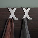 Casa si Gradina - Mobilier - Organizare si depozitare - Cuiere - Carlige din Otel Inoxidabil pentru Usa si Dulapuri, 2 buc, 5x6.5 cm - Infinity.ro