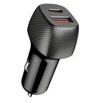 Auto si Moto - Intretinere auto - Huse auto - Incarcator Auto 48W, 2 Porturi USB & Type-C, Negru - Infinity.ro