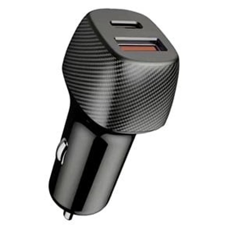 Auto si Moto - Intretinere auto - Huse auto - Incarcator Auto 48W, 2 Porturi USB & Type-C, Negru - Infinity.ro