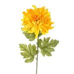 Casa si Gradina - Decoratiuni - Obiecte decorative - Plante artificiale - Crizantema artificiala cu tulpina lunga, galbena, 85 cm - Infinity.ro