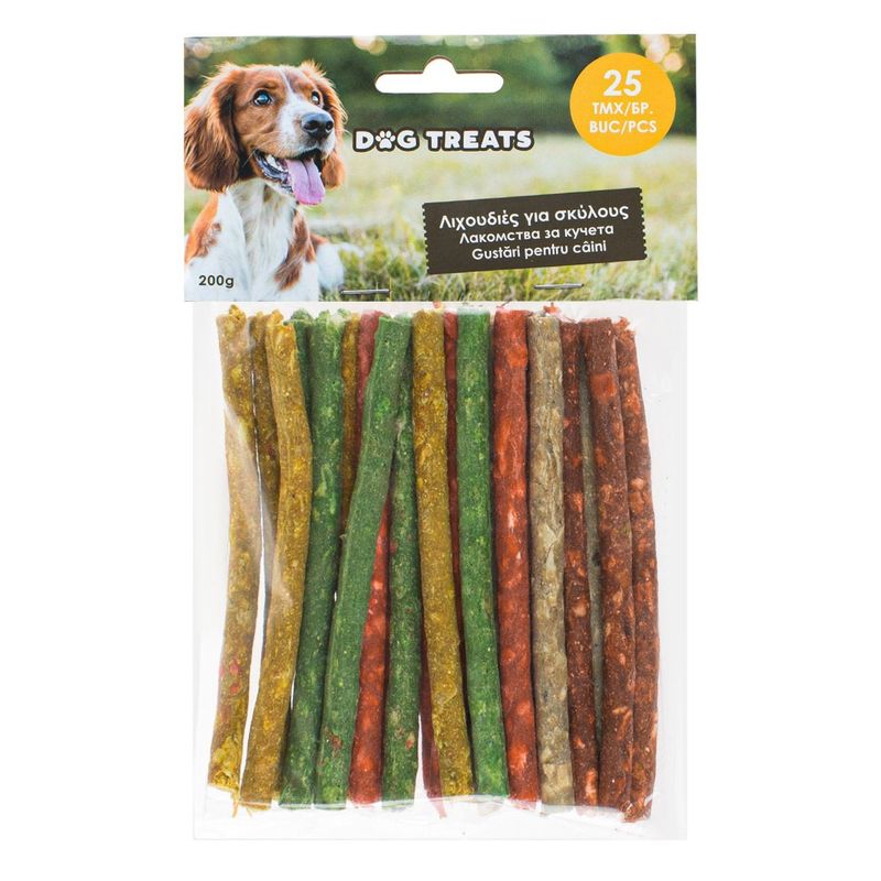 Petshop - Hrana - Hrana pisici - Gustari si recompense pisici - Recompense pentru câini, Sticks crocante, 25 buc, 200g - Infinity.ro