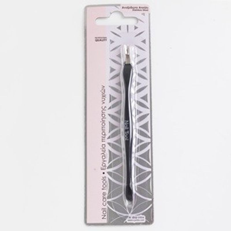 Ingrijire personala si Cosmetice - Aparate & accesorii ingrijire personala - Aparate cosmetice - Aparate pentru manichiura-pedichiura - Instrument pentru cuticule cu varf din otel inoxidabil, Negru, 11,5 cm - Infinity.ro