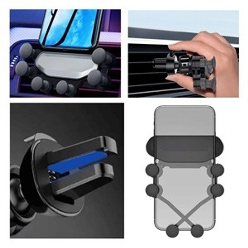 Laptop, Telefoane si Tablete - Telefoane mobile si accesorii - Accesorii Telefoane - Suport si docking telefoane - Suport Ajustabil pentru Telefon Mobil, Fixare pe Grila de Aerisire Auto - Infinity.ro