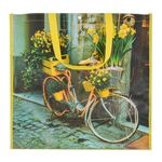 Carti si Birotica - Birotica - Articole ambalare - Sacosa reutilizabila din PP, Galbena cu model Bicicleta si Flori, 50x19x50cm - Infinity.ro