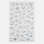 Casa si Gradina - Decoratiuni - Stickere decorative - Stickere acrilice holografice cu model diamant, argintii, autocolante decorative - Infinity.ro