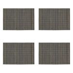 Casa si Gradina - Bucatarie si vesela - Vesela si tacamuri - Farfurii si boluri - Suporturi Farfurii Gri din Bambus, Set 4 buc, 43x30cm - Infinity.ro