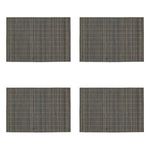 Casa si Gradina - Bucatarie si vesela - Vesela si tacamuri - Farfurii si boluri - Suporturi Farfurii Gri din Bambus, Set 4 buc, 43x30cm - Infinity.ro