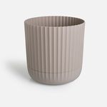 Casa si Gradina - Gradinarit si plante - Plante si ghivece - Ghivece si suporturi - Ghiveci Flori Rotunde din Plastic cu Farfurie Integrata Bej - Infinity.ro