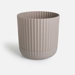 Casa si Gradina - Gradinarit si plante - Plante si ghivece - Ghivece si suporturi - Ghiveci Flori Rotunde din Plastic cu Farfurie Integrata Bej - Infinity.ro