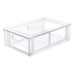 Casa si Gradina - Mobilier - Organizare si depozitare - Cutii depozitare - Organizator Frigider 2 Compartimente Plastic Transparent - Infinity.ro