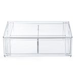 Casa si Gradina - Mobilier - Organizare si depozitare - Cutii depozitare - Organizator Frigider 2 Compartimente Plastic Transparent - Infinity.ro