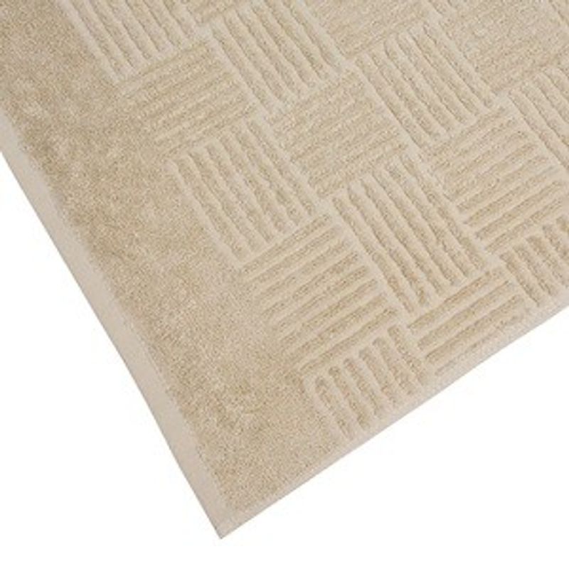 Casa si Gradina - Textile si covoare - Textile baie - Prosoape - Prosop de bucatarie din bumbac bej cu dungi reliefate, 60x40 cm - Infinity.ro
