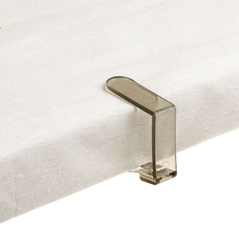 Casa si Gradina - Constructii - Scule electrice si accesorii - Menghine si cleme fixare - Cleme din Plastic Maro Transparent cu Baza Metalica, Set 4 buc - Infinity.ro
